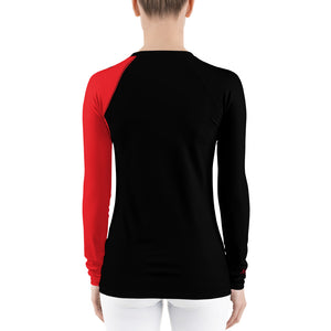 Xigrbōl Signature Women's Black and Red Rash Guard