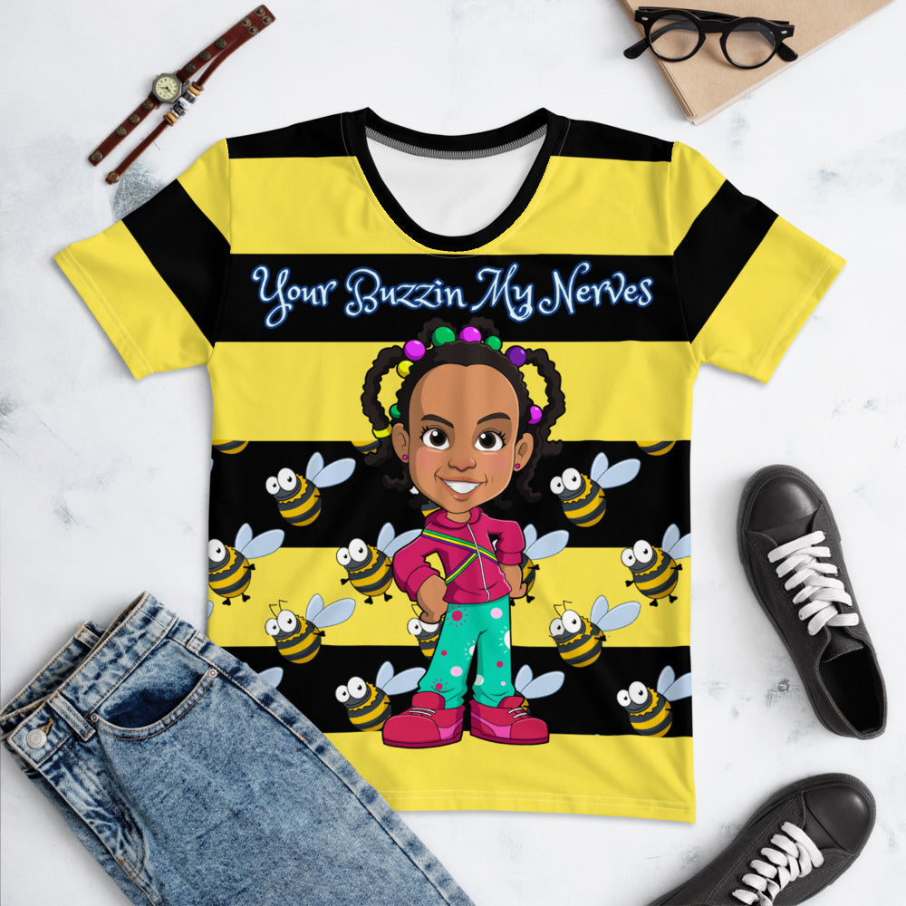 Koba Kolexion "Your Buzzin My Nerves" Women's T-shirt